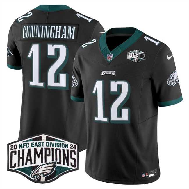 Men's Philadelphia Eagles #12 Randall Cunningham Black 2024 NFC East Champions F.U.S.E. Vapor Untouchable Limited Stitched Jersey,We sell and wholesale Men's Philadelphia Eagles #12 Randall Cunningham Black 2024 NFC East Champions F.U.S.E. Vapor Untouchable Limited Stitched Jersey on line form chian!
